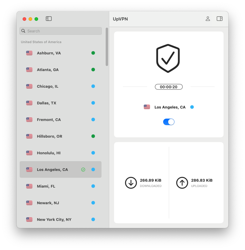 Connected VPN Interface